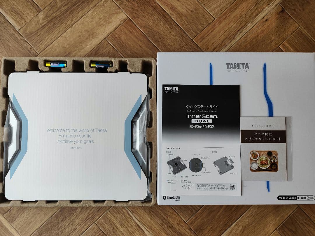 新品未使用タニタ体重体組成計RD-906スマホ連携 体脂肪率 筋肉量 基礎代謝