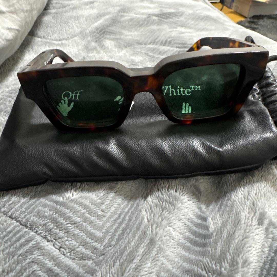 Off-White ブラウン サングラス ケース付き