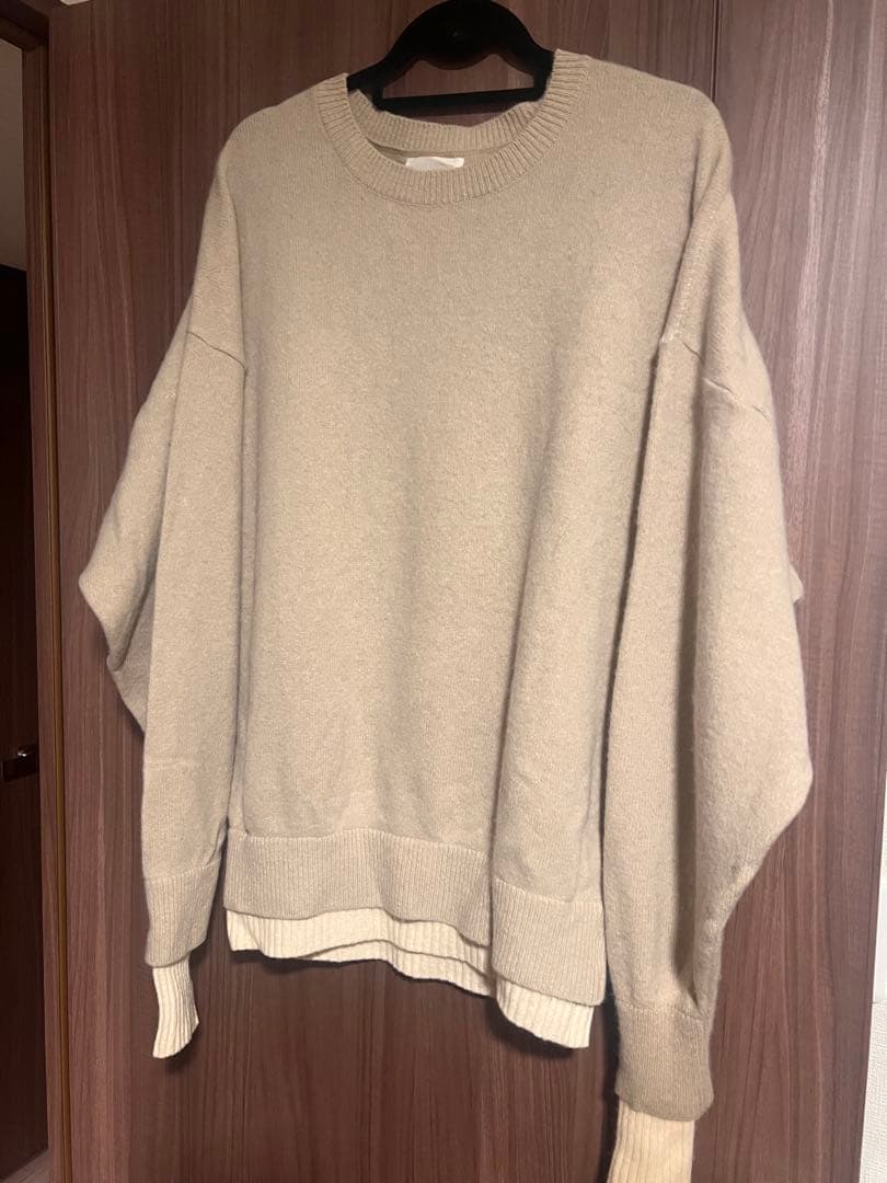 トップス stein OVERSIZED DOUBLE KNIT LS