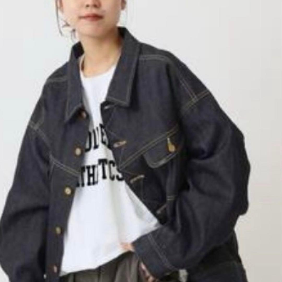 Lee SUPERSIZED RIDER JACKET M ダークブルー