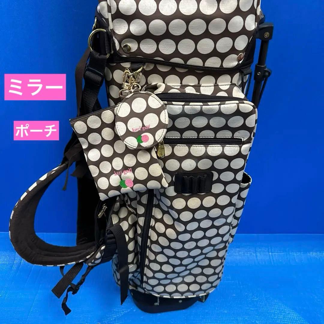 Keri水玉模様 ゴルフキャディバッグ美品週末値下げ中