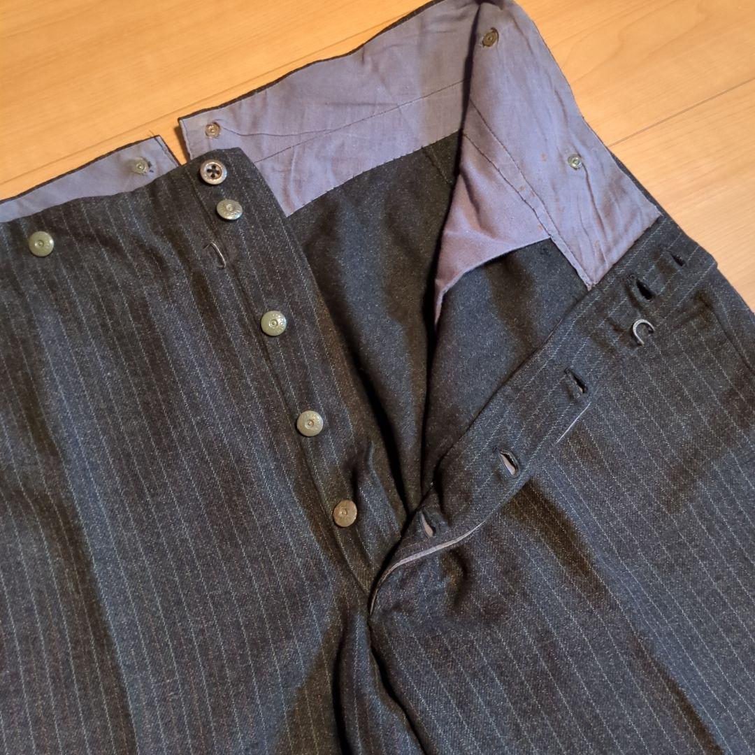 【超希少】40s〜50s フランス ファーマーズパンツ ストライプ スラックス