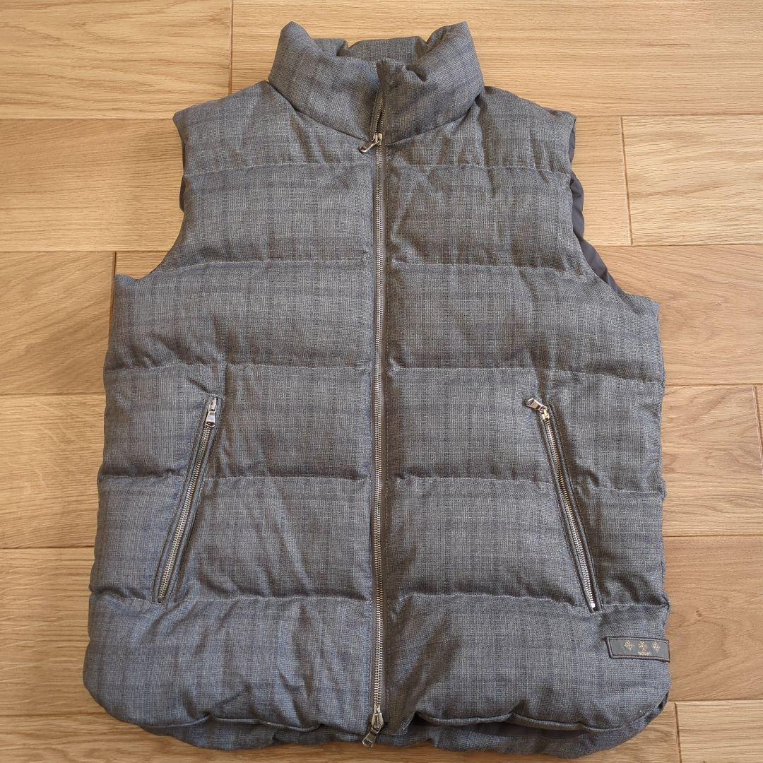 【美品】TATRAS グレー ダウンベスト