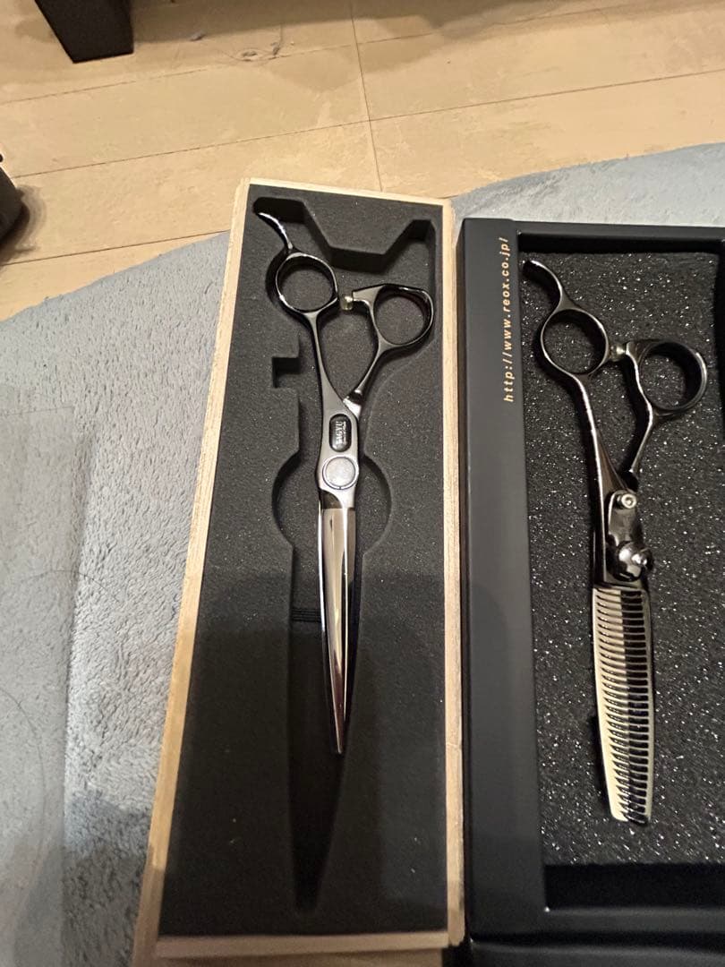 破格　美品　付属品完備　定価28万　柳生　覇王　シザー　ブラック　3本セット