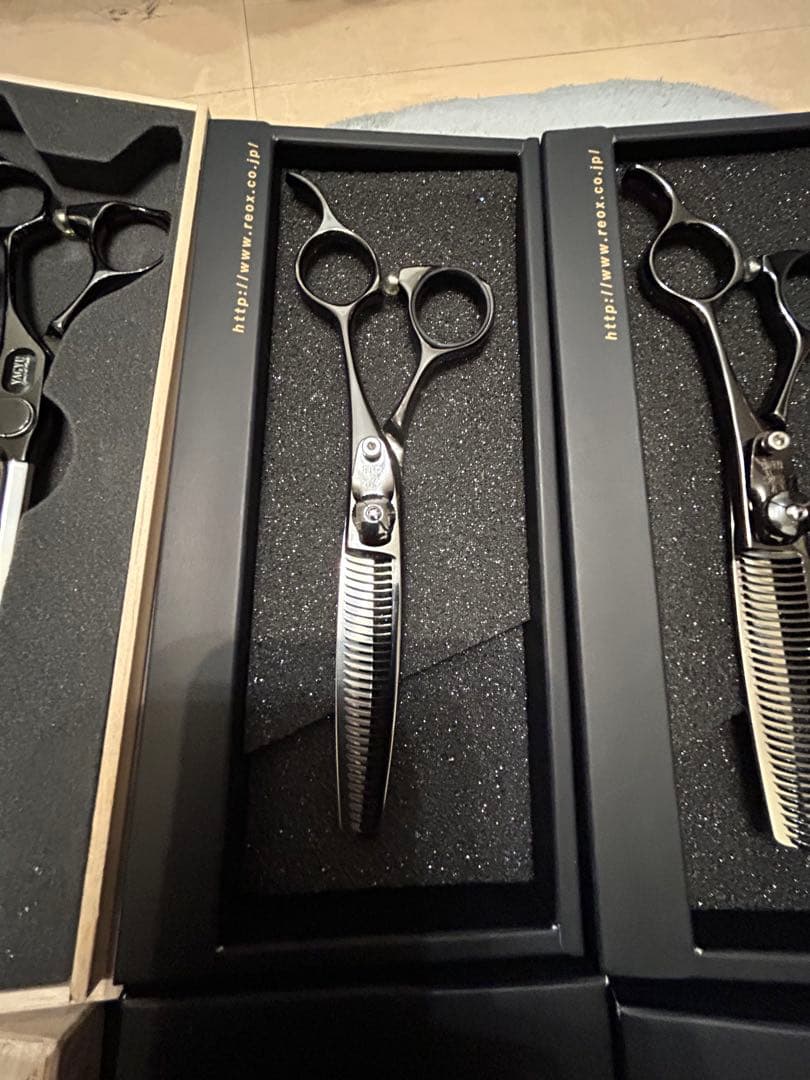 破格　美品　付属品完備　定価28万　柳生　覇王　シザー　ブラック　3本セット