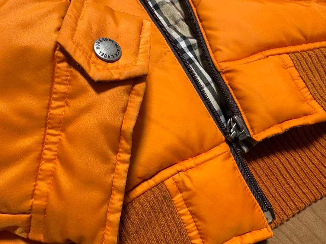 BURBERRY BLACK LABEL ダウンジャケット オレンジ