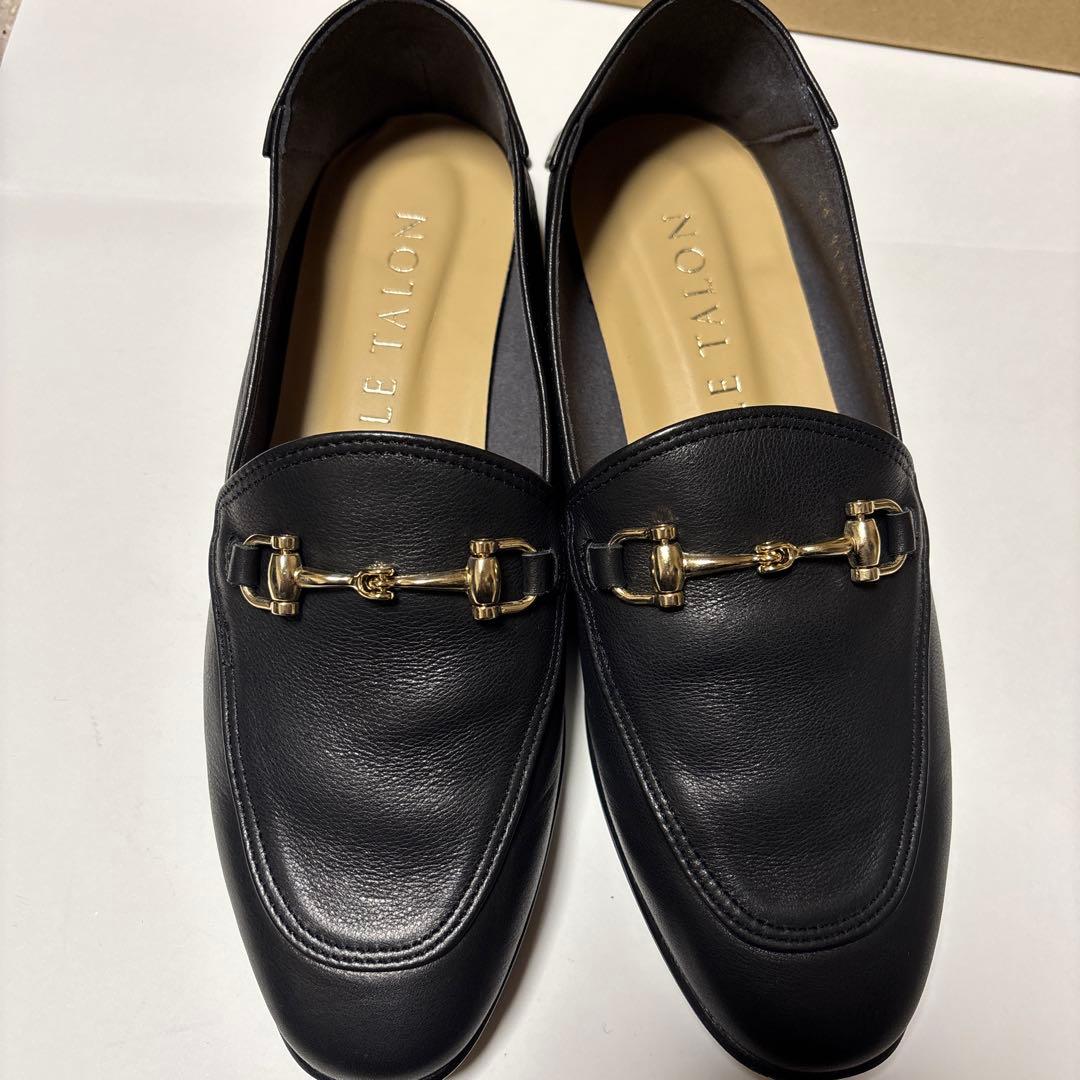 LE TALON レザービットバブーシュ ブラック ルタロン　23.5