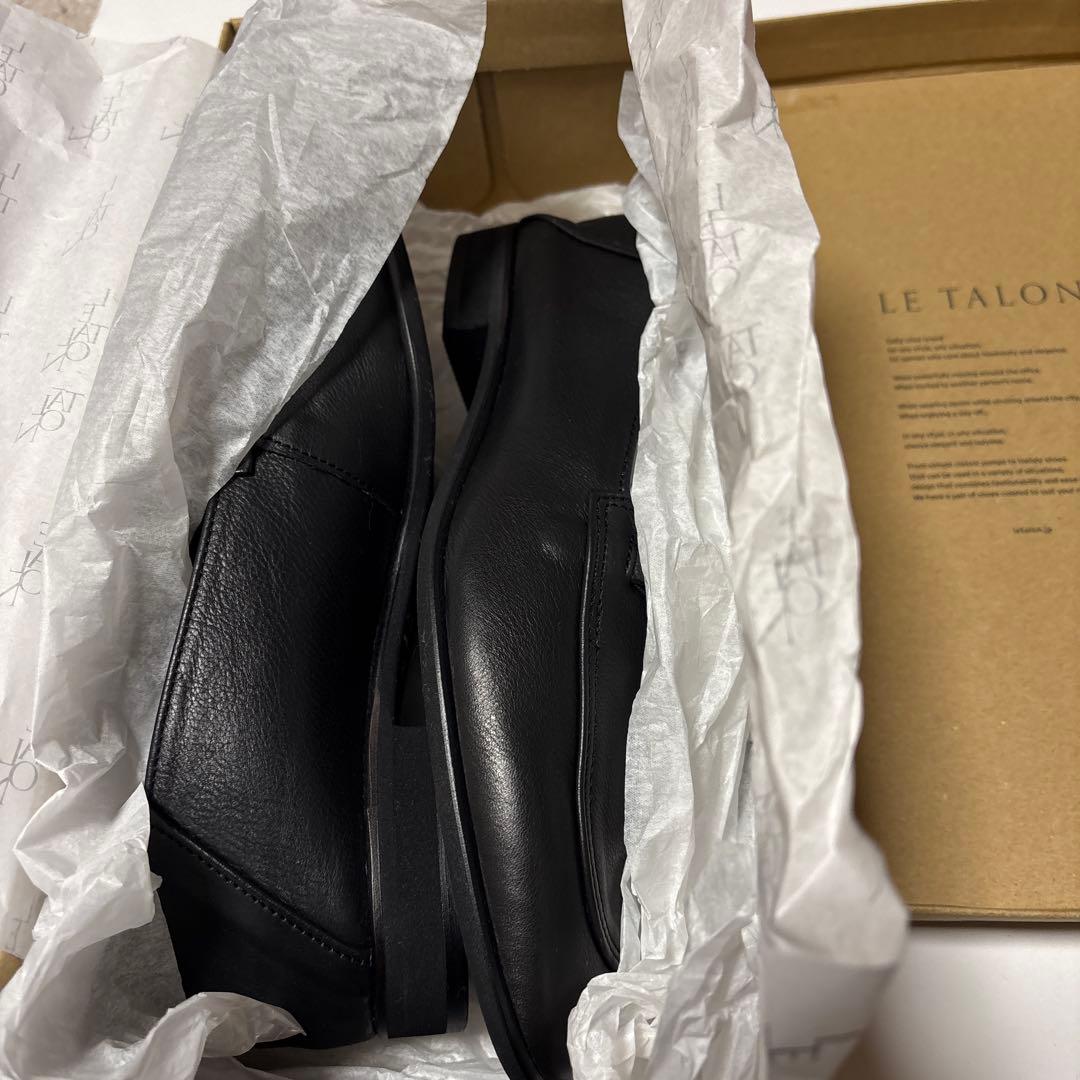 LE TALON レザービットバブーシュ ブラック ルタロン　23.5