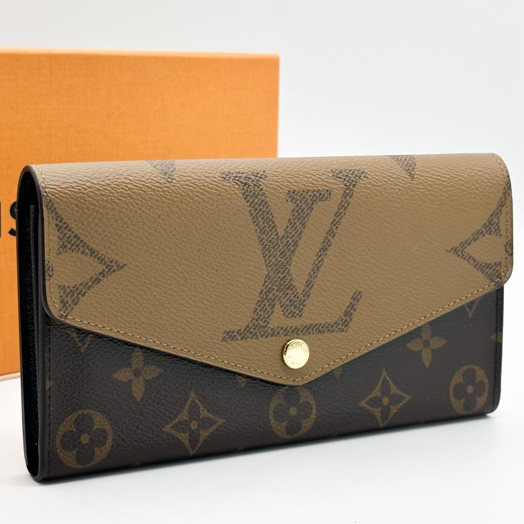 ルイヴィトン ポルトフォイユ サラ ジャイアント リバース モノグラム 二つ折り