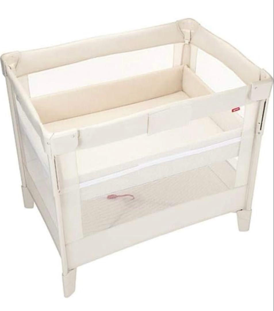 アップリカ　ココネルエアー　ミルクホワイト　ベビーベッド　折りたたみ