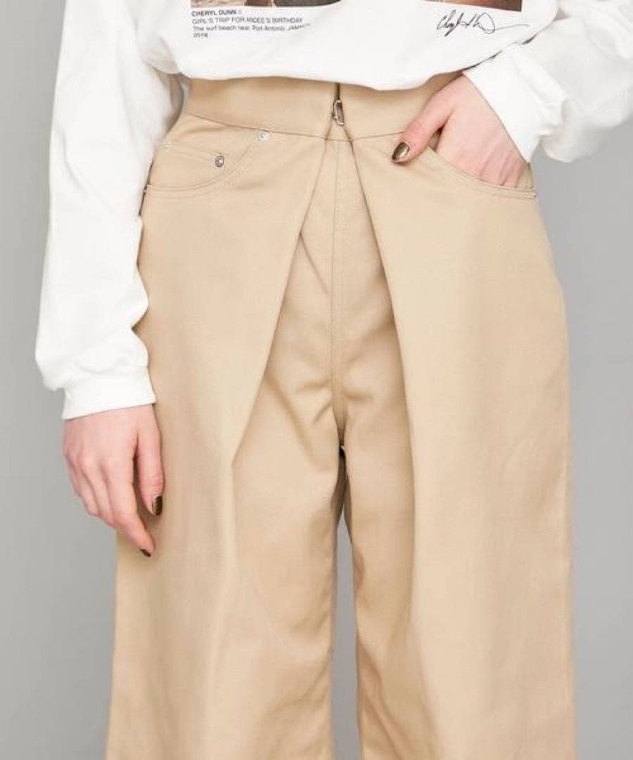 【セール】JOHN LAWRENCE SULLVAN フロントホックワイドパンツ