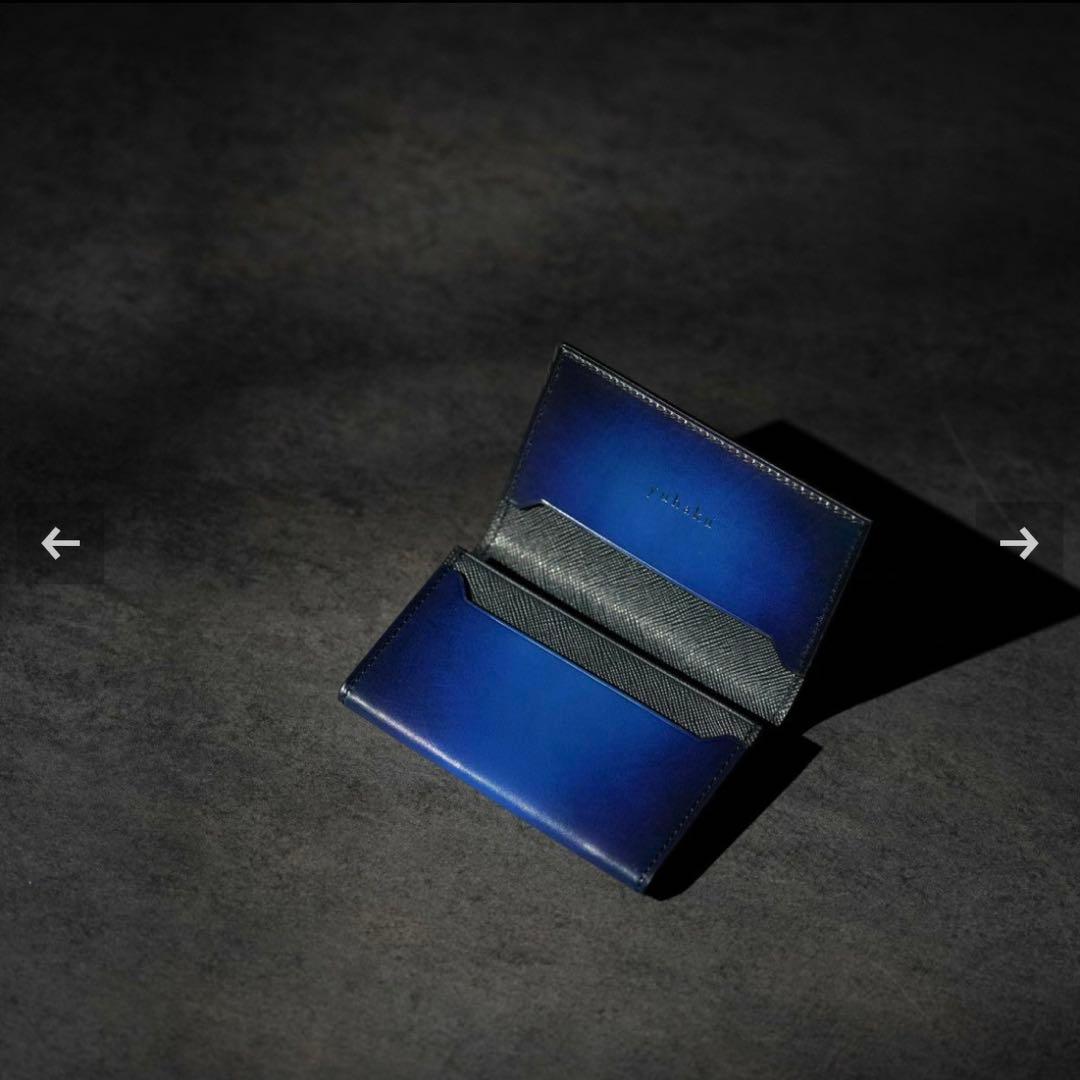 【新品未使用】yuhaku YVP161 名刺入れ blue