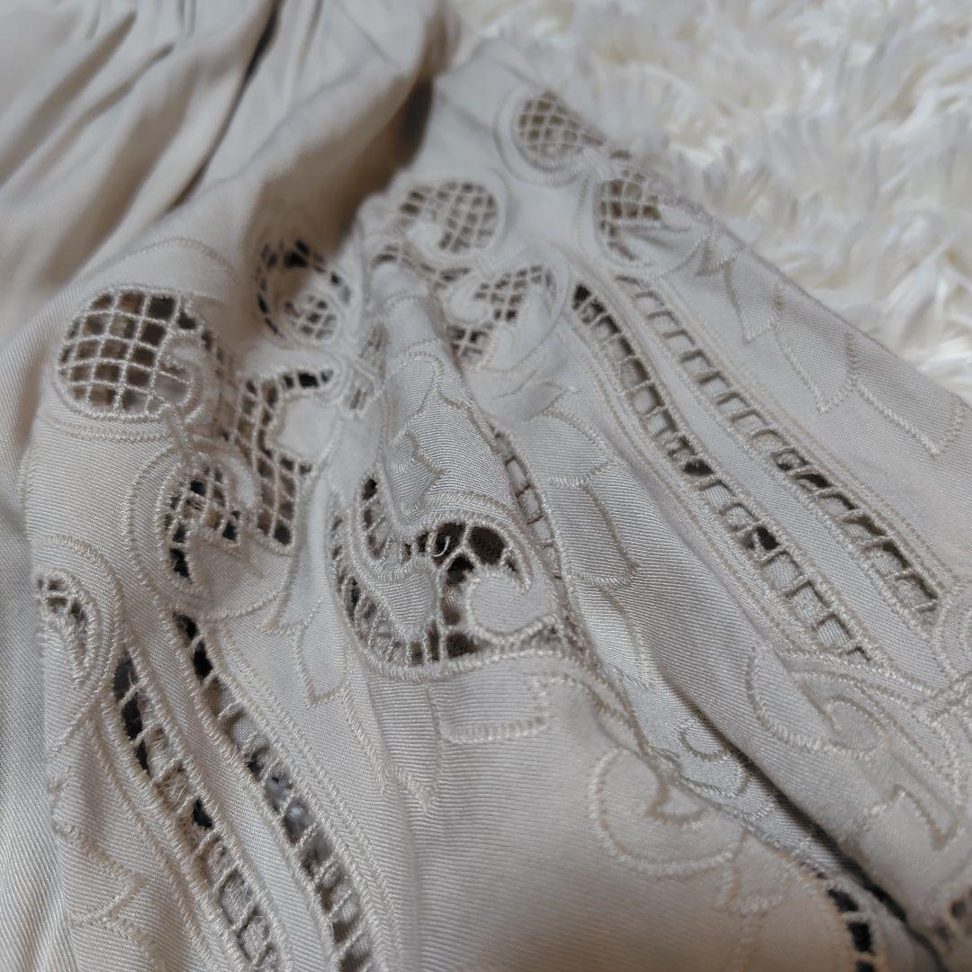 【美品♡人気モデル】グレースコンチネンタル　カットワークティアードワンピース　F