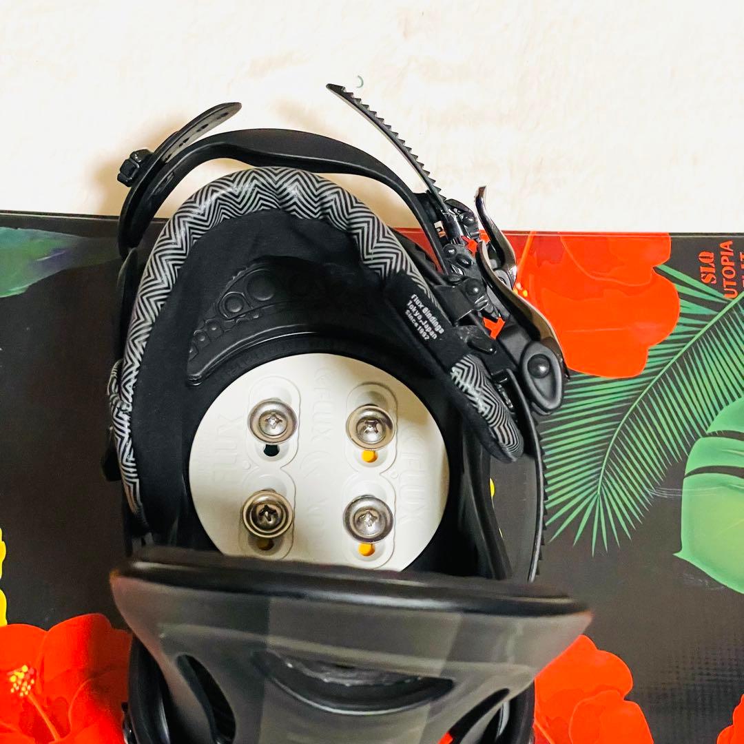 【未使用に近い】SLQ146cm FLUX(M)スノーボードビンディングセット