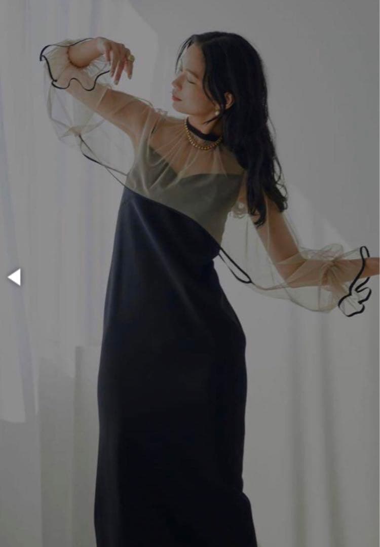 【のんの】ameri vintage⭐︎シースルーパーティードレス