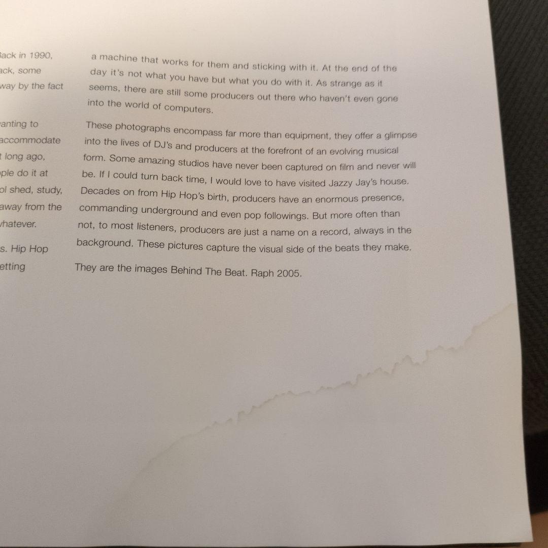 BEHIND THE BEAT 2005年初回出版 j dilla