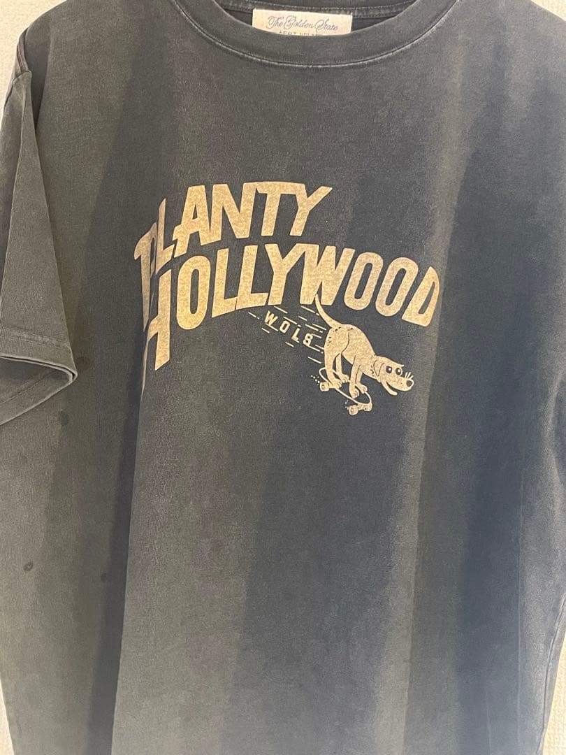 [美品・未使用] REMI RELIEF×HUG O WaRコラボT-sh黒