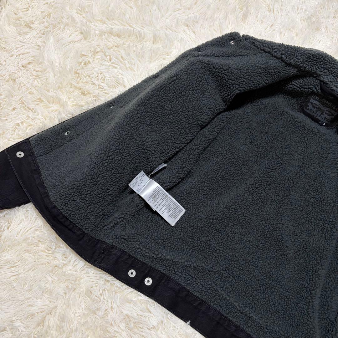✨リー✨Levi’sリーバイス シェルパ ブラック ジャケット Sサイズ