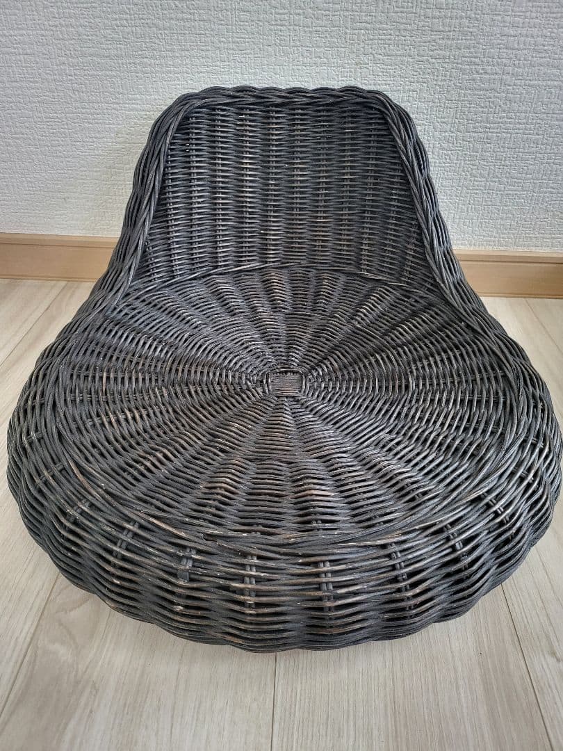 桜屋工業 RA-804 ラタン 円形 モダン 座椅子 籐 チェア2個セット