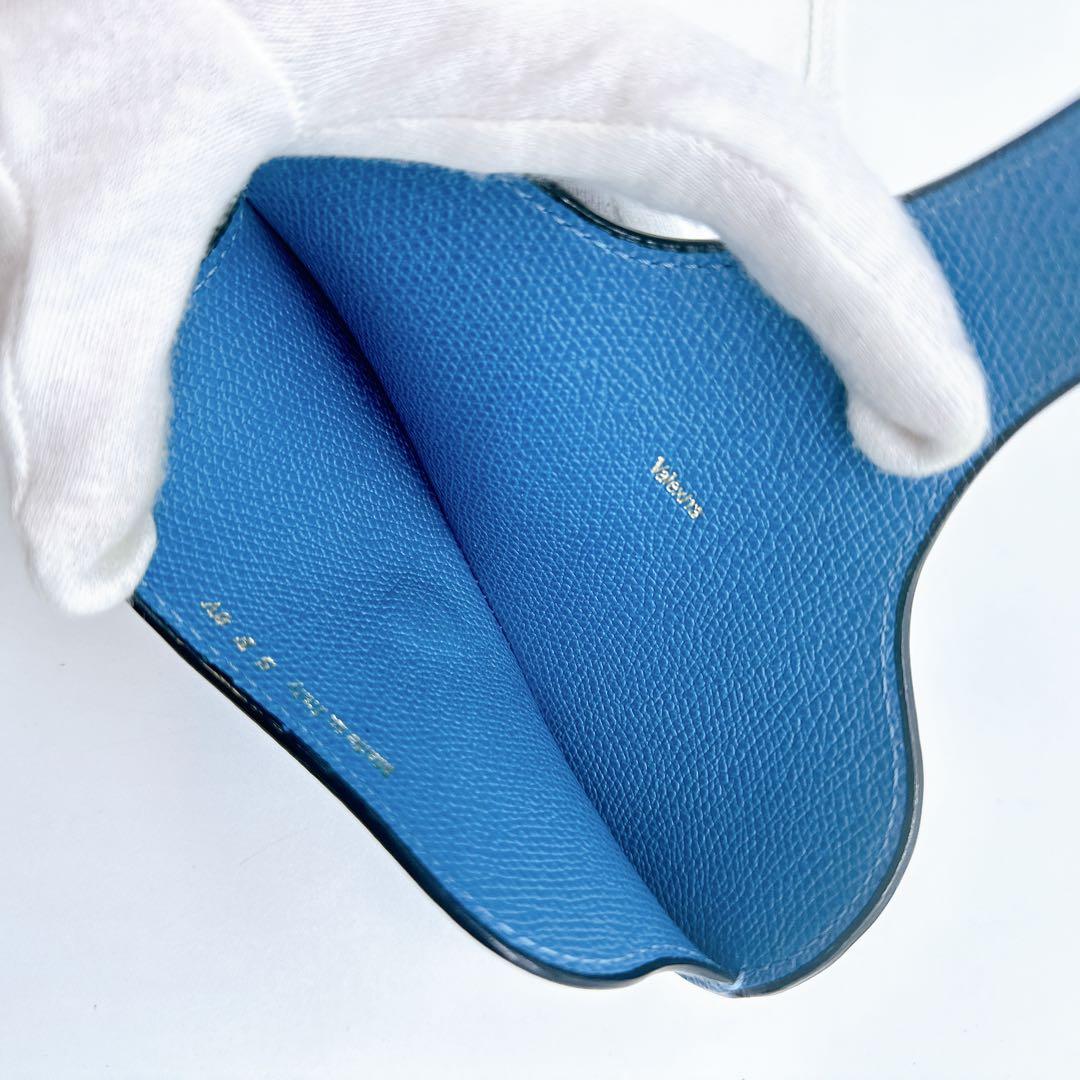 美品☆Valextraヴァレクストラ メガネケース 青色☆B83