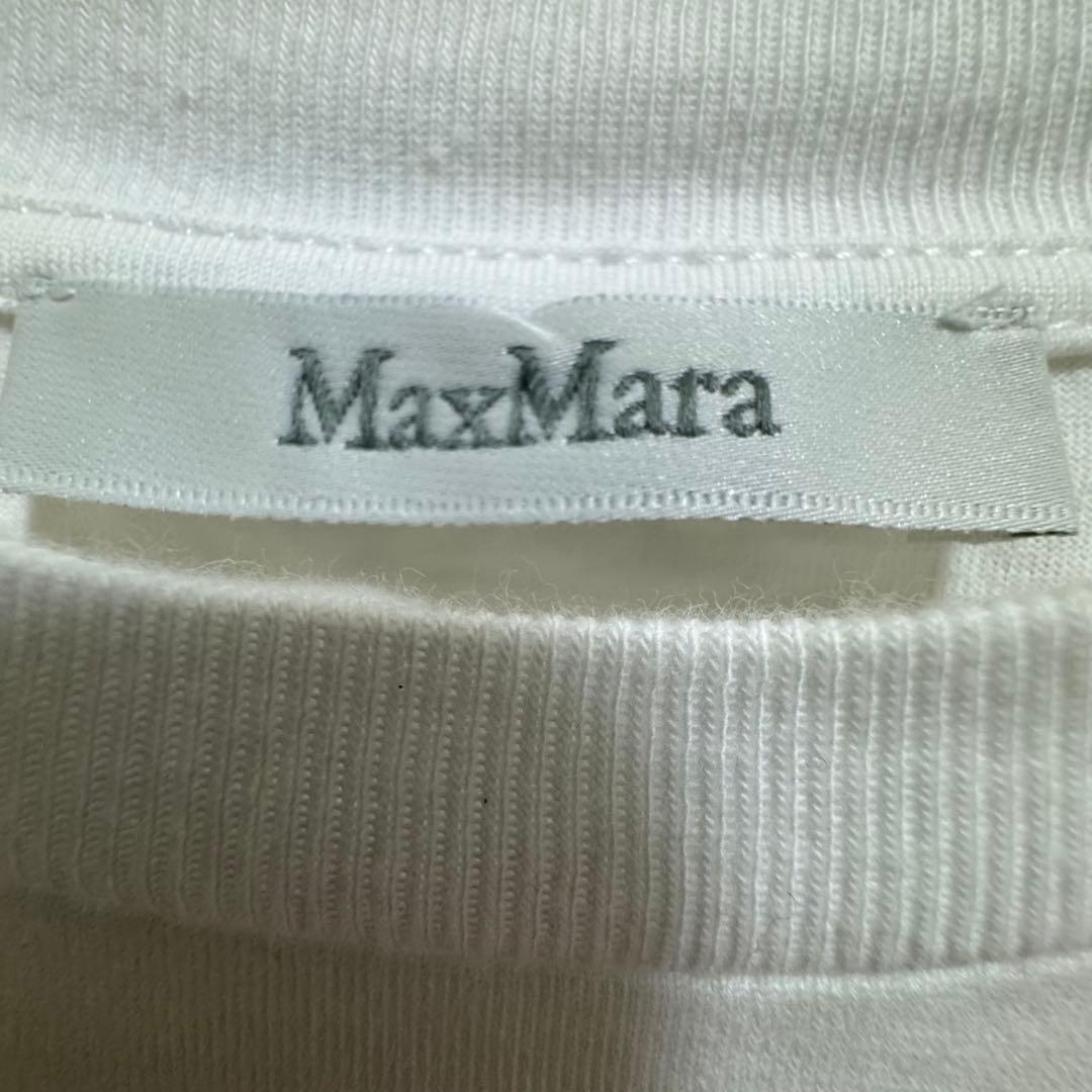 MaxMara Tシャツ ワンポイント 刺繍 ポケット ホワイト トップス