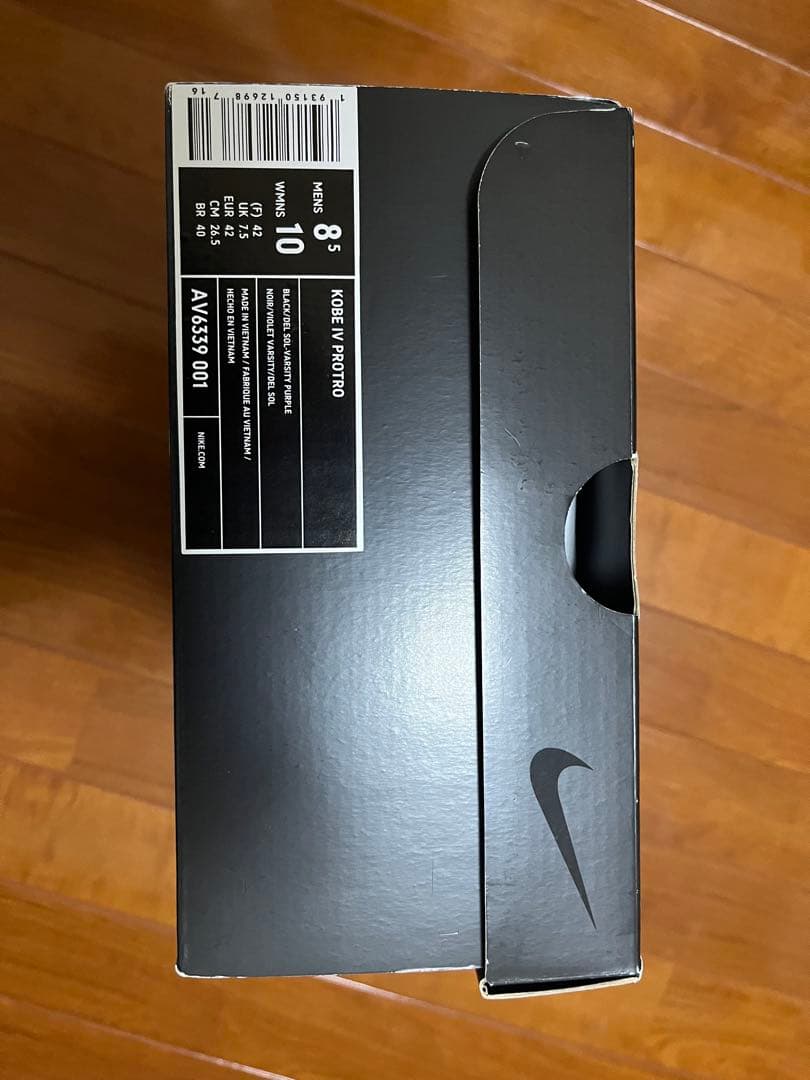シューズ(男性用) NIKE Kobe4 protro Black/Del Sol