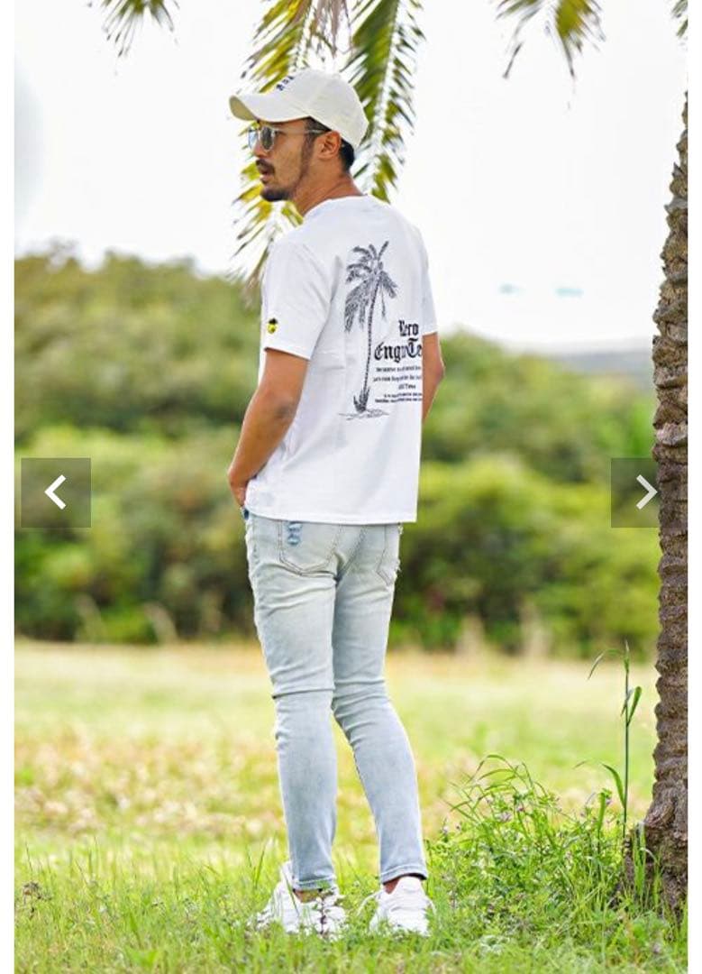 【未使用品】アダムスジャグラー　ダメージデニムロングパンツM