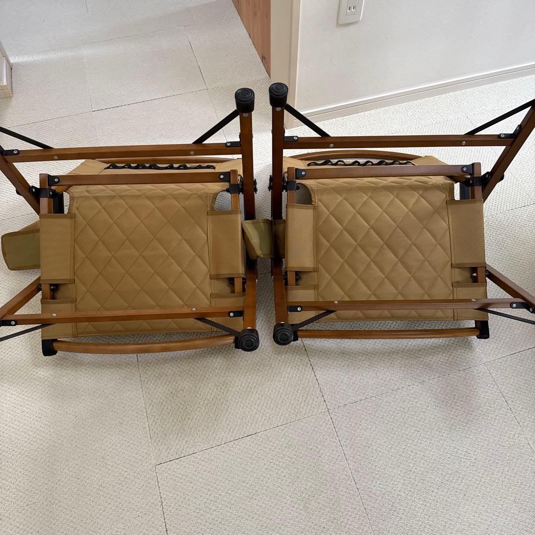 WAQ フォールディングウッドチェア⭐︎2個セット