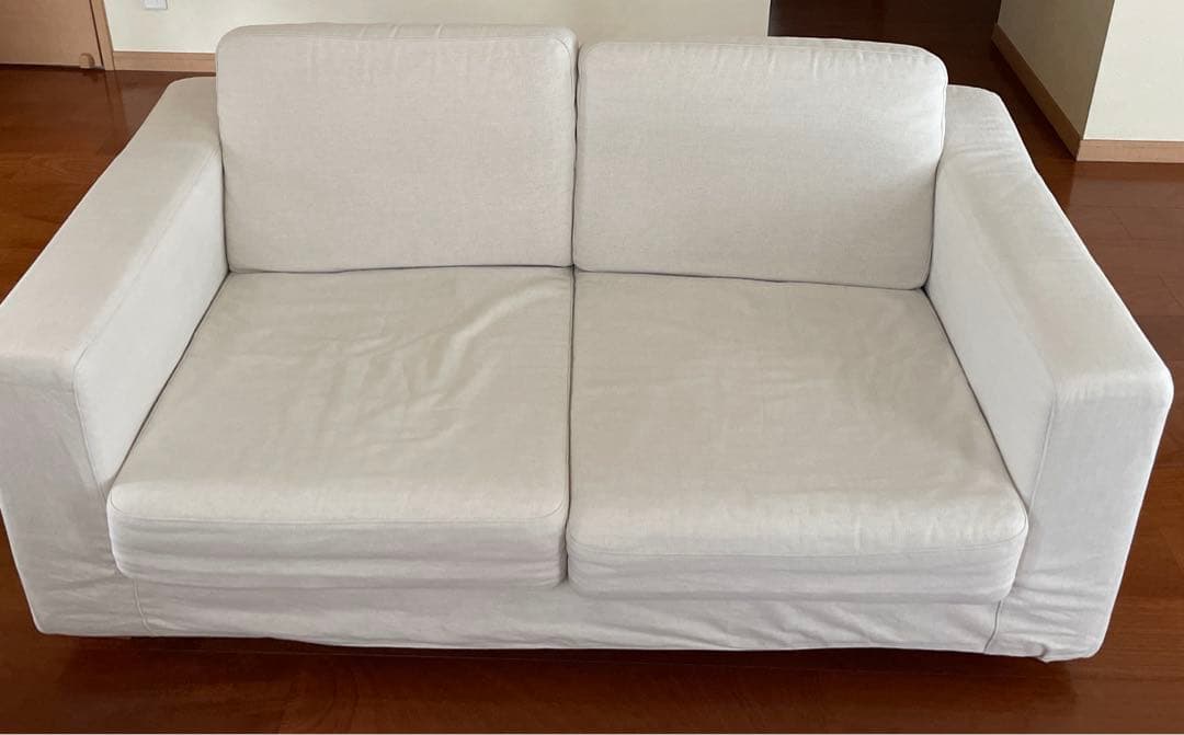 無印良品　2人がけソファ 生成り 取扱説明書付き