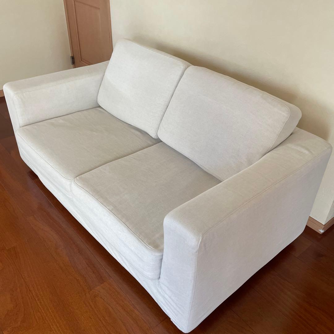 無印良品　2人がけソファ 生成り 取扱説明書付き