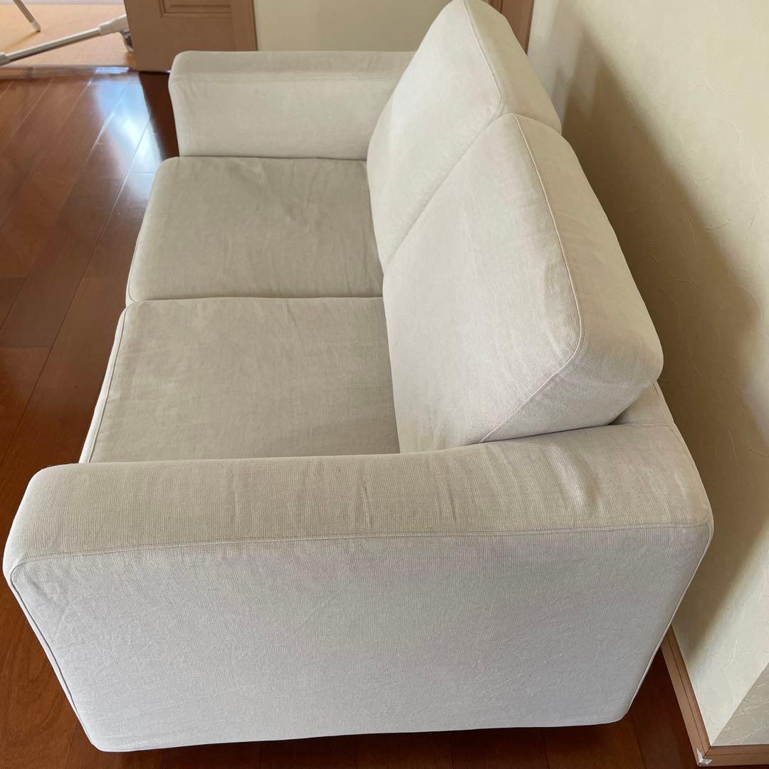 無印良品　2人がけソファ 生成り 取扱説明書付き