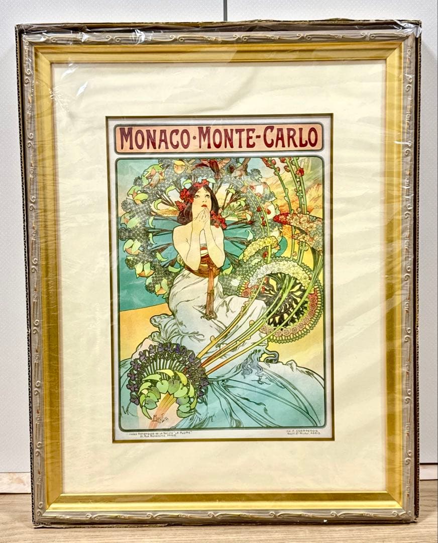 MONACO-MONTE-CARLO アルフォンス・ミュシャ　複製　原画