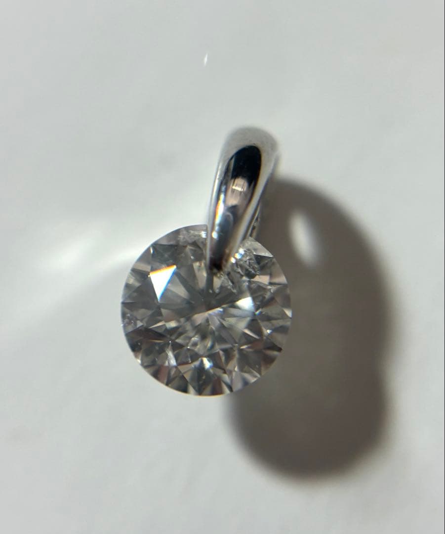 【PT900 /ネックレストップ 】 ダイヤモンド 0.50ct 0.8g