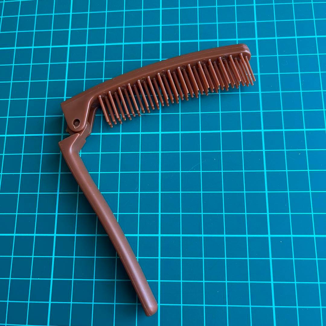 ☆折りたたみ　コーム　ブラウン　ブラック　旅行　学校　会社　シンプル