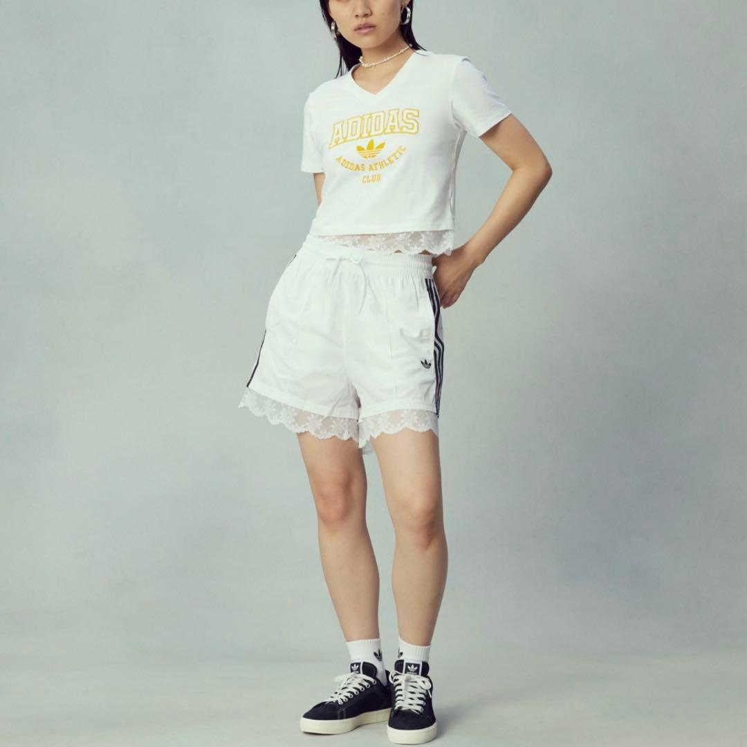ZOZO限定adidas originalsレーストリムショートパンツ　ジャージ