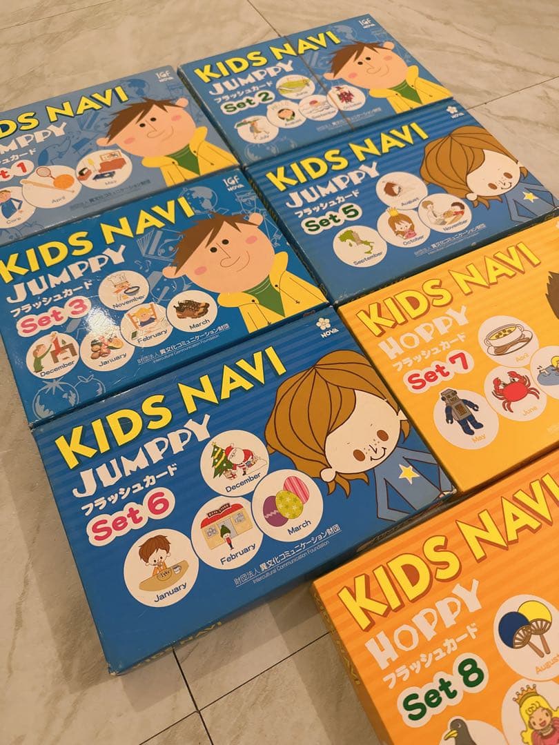 KIDS NAVIフラッシュカードまとめ売り Set1・2・3・5・6・7・8