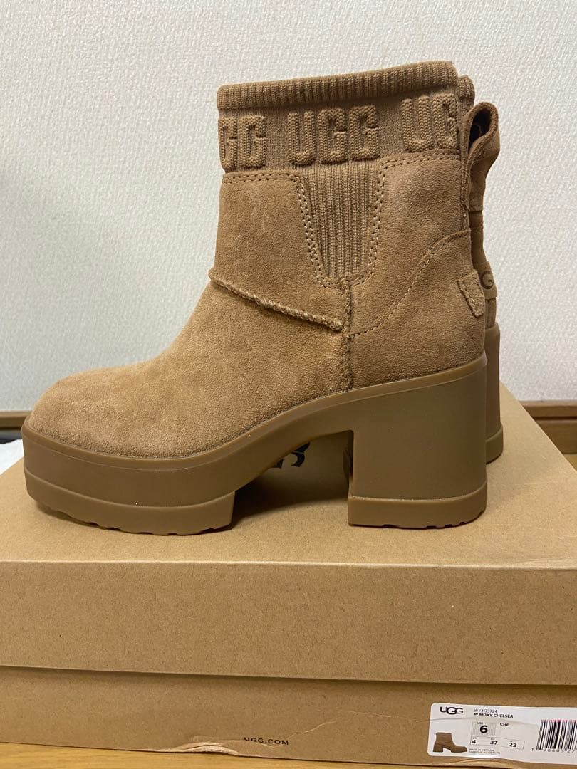 UGG w moxy chelsea 23cm ブラウン ベージュ