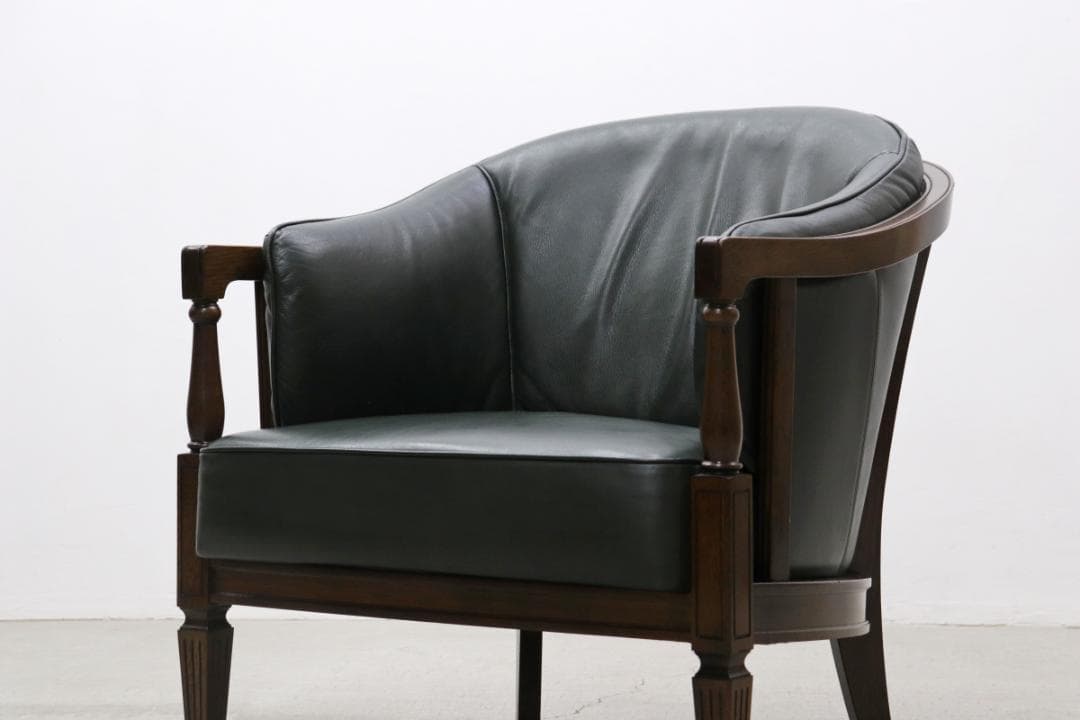 カリモク ドマーニ クイーンズライフ クラシカル 本革 レザー 1P ソファ