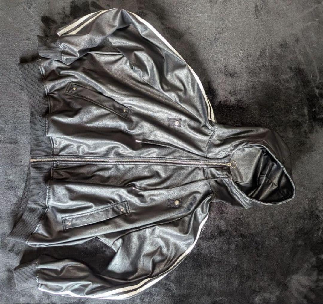 ADRER ラインスリーブトラックジップパーカージャケット ブラック系1