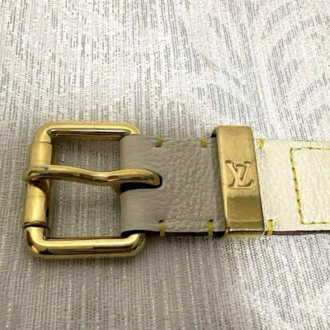 ルイ・ヴィトン サンチュール スハリ スタッズ ベルト ブロン レディース
