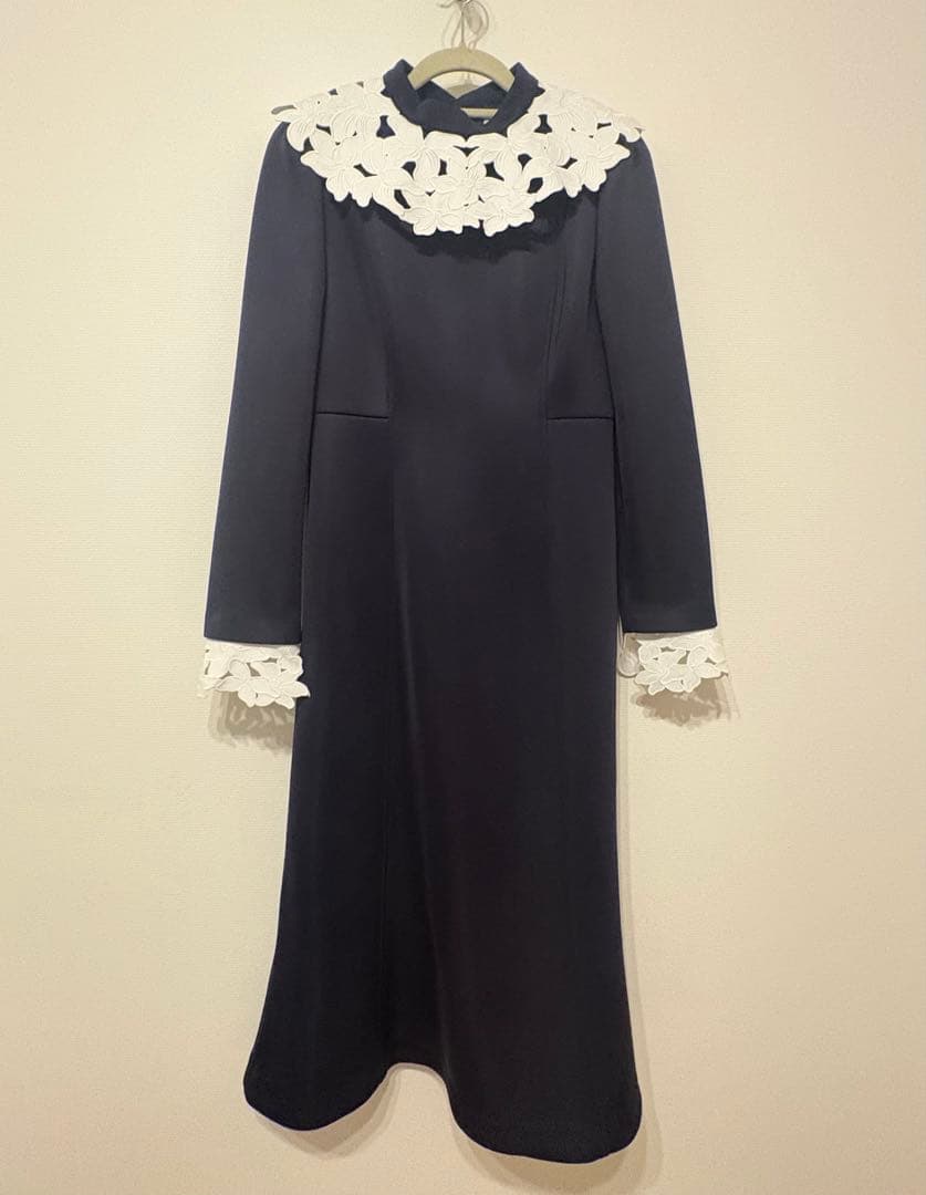 CELFORD セルフォード　ネイビー ひざ丈ワンピース 36