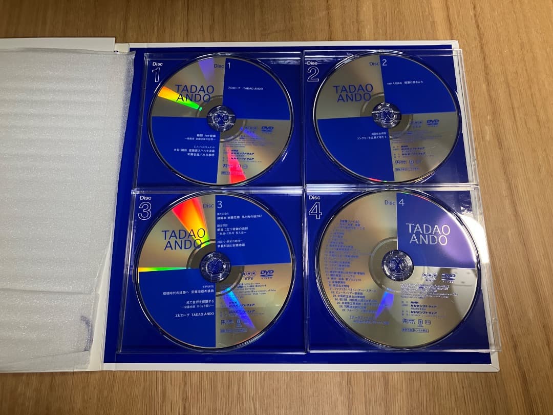 TADAO ANDO 4枚組DVDセット　安藤忠雄