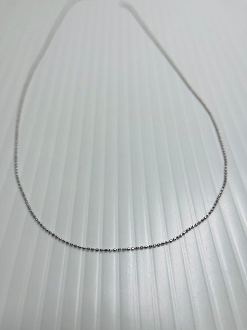 Pt750 ボールチェーン ネックレス 破損