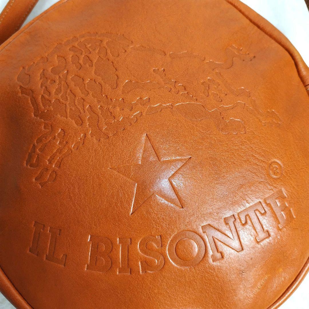 ✨超希少✨イルビゾンテ レザー 丸型 ショルダーバッグ ブラウン イタリア製