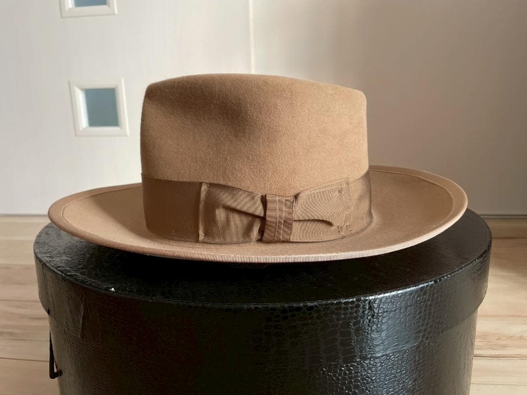 ステットソン　ハット　ベージュ　ジョニーデップ　ウエスタン　ラビット　ビーバー