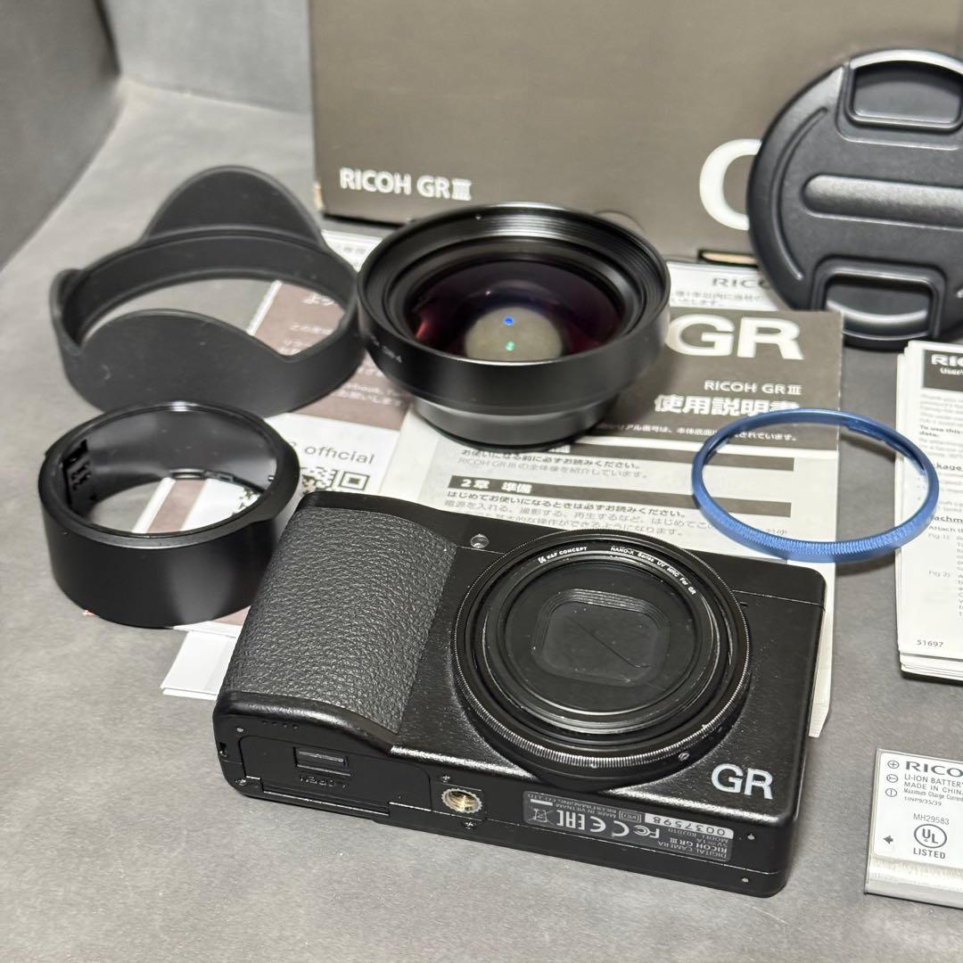 リコー RICOH GRⅢ+ワイドコンバージョンレンズセット