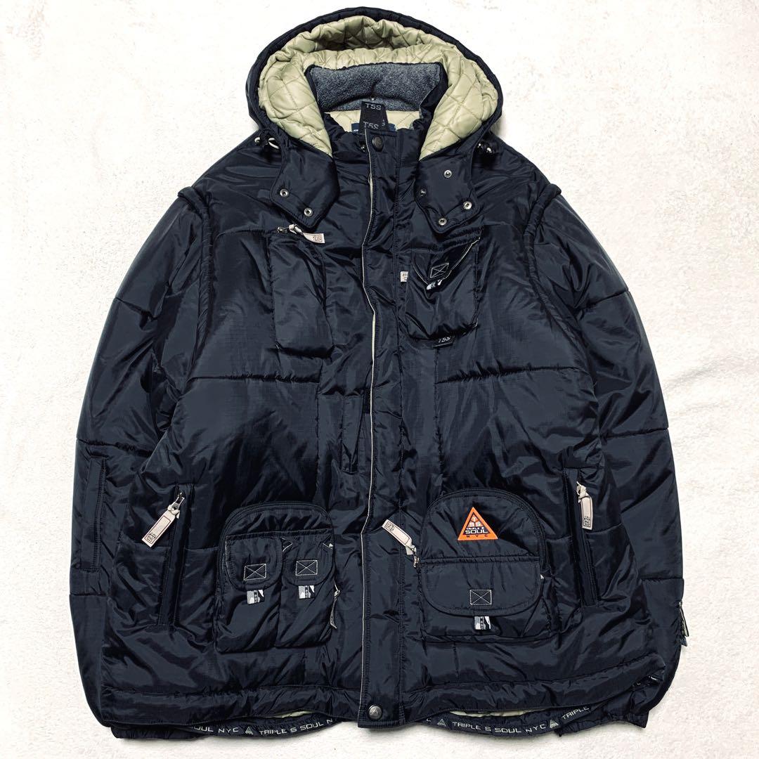 TRIPLE FIVE SOUL 中綿ダウンジャケット ドッキング 3way