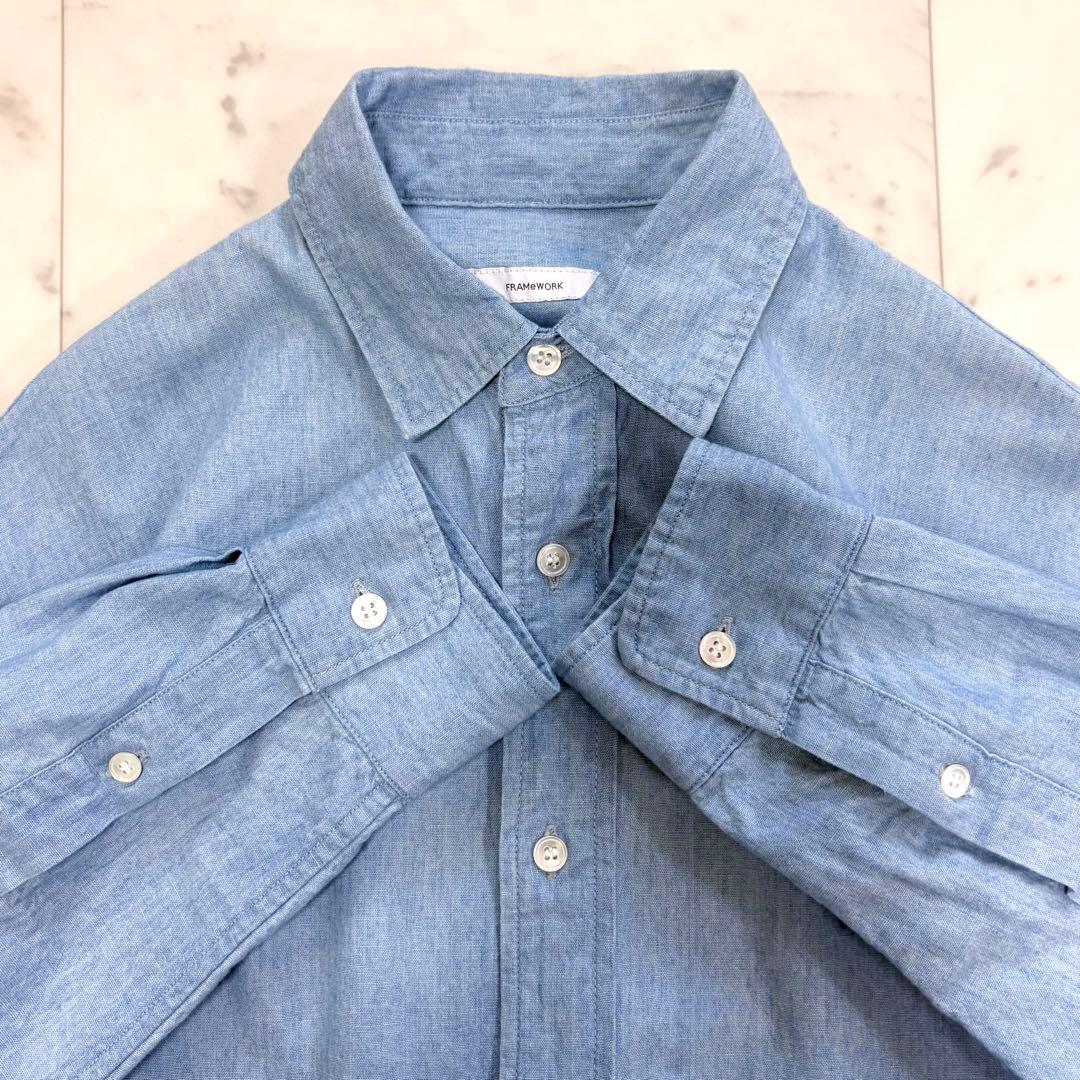 極美品✨フレームワーク　ダンガリーシャツ　デニムシャツ　ゆったり　2025SS