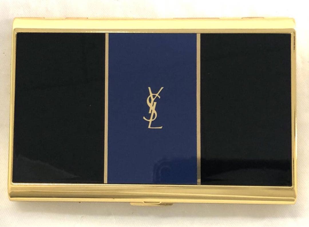 T03/044美品 YVES SAINT LAURENTイヴサンローラン名刺入れ