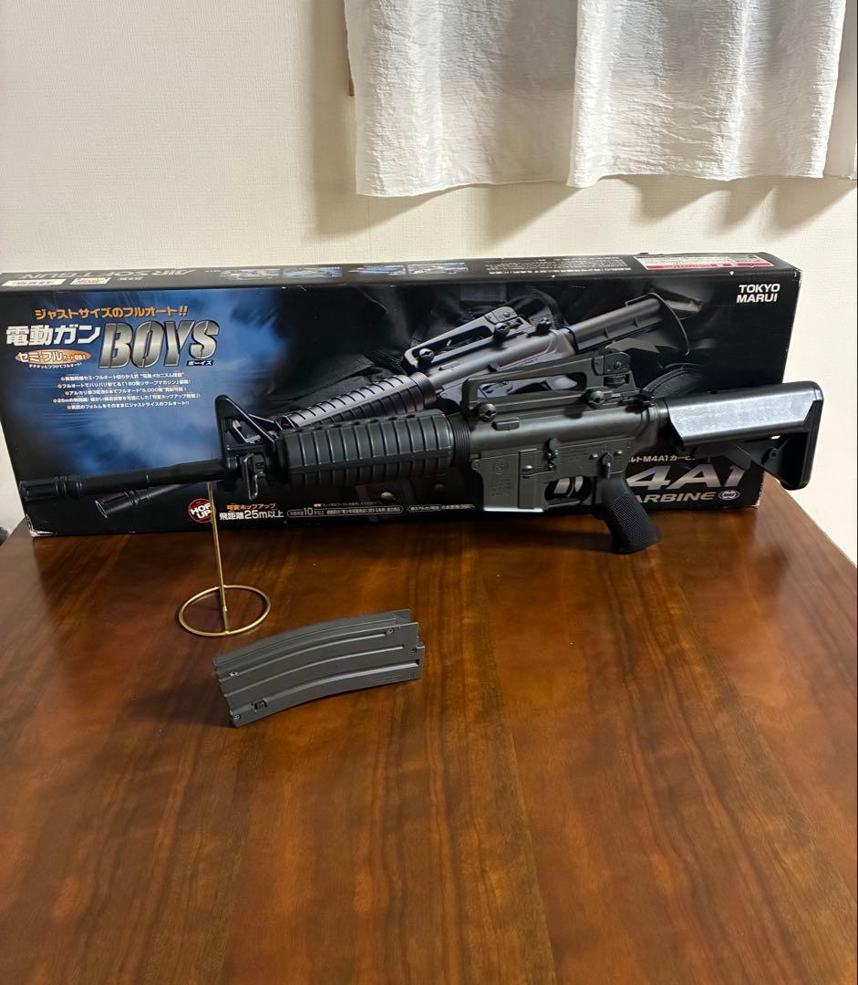 美品　東京マルイ　カスタム品　M4A1 電動ガン　金属ピニオンギア　初速アップ品